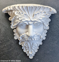 Load image into Gallery viewer, Greenman Leaf face sculpture wall plaque art www.neo-mfg.com 8&quot; home garden decor
