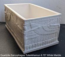 Load image into Gallery viewer, Egyptian Quartzite Sarcophagus of Tutankhamun tomb Artifact Sculpture Statue 8.75&quot; www.NEO-MFG.com
