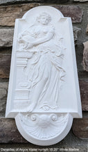 Load image into Gallery viewer, Roman Greek Carved nymph Fountain of Innocents Danaides of Argos Water Figure Sculptural Wall frieze plaque relief www.Neo-Mfg.com 15.125&quot;
