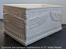 Load image into Gallery viewer, Egyptian Quartzite Sarcophagus of Tutankhamun tomb Artifact Sculpture Statue 8.75&quot; www.NEO-MFG.com
