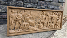 Load image into Gallery viewer, Greek Roman Sarcophagus Battle Scene Sculpture museum reproduction art 26&quot; www.Neo-Mfg.com home decor relief
