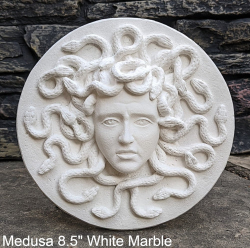 Roman Greek Medusa Sculptural wall relief plaque www.Neo-Mfg.com 8.5