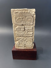 Load image into Gallery viewer, Aztec Mayan Glyph stele Sculpture 6.25&quot; www.Neo-Mfg.com
