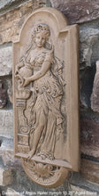 Load image into Gallery viewer, Roman Greek Carved nymph Fountain of Innocents Danaides of Argos Water Figure Sculptural Wall frieze plaque relief www.Neo-Mfg.com 15.125&quot;
