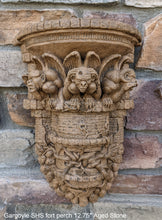 Load image into Gallery viewer, Gargoyle SHS fort perch wall Shelf corbel Grotesque goblin sculpture www.NEO-MFG.com 12.75&quot;
