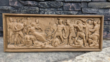 Load image into Gallery viewer, Greek Roman Sarcophagus Battle Scene Sculpture museum reproduction art 26&quot; www.Neo-Mfg.com home decor relief
