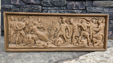 Load image into Gallery viewer, Greek Roman Sarcophagus Battle Scene Sculpture museum reproduction art 26&quot; www.Neo-Mfg.com home decor relief
