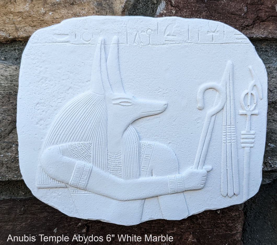 Egyptian Anubis Temple Abydos plaque wall Sculpture relief www.Neo-Mfg.com 6