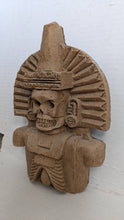 Load image into Gallery viewer, Aztec Mayan Day of the dead skeleton mexican folk lore vintage God of death figure 8&quot; Sculpture www.Neo-Mfg.com home decor
