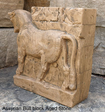 Load image into Gallery viewer, Historical Assyrian Persian bull Guardian of Persepolis relief sculpture ancient replica Sculpture www.Neo-Mfg.com
