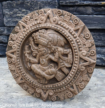 Load image into Gallery viewer, History Aztec Maya Mesoamerica Chichen Itza Ball court figure plaque wall Sculpture Statue www.Neo-Mfg.com 10&quot; n7
