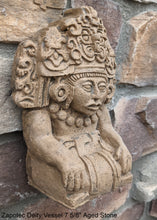 Load image into Gallery viewer, History Aztec Maya Mesoamerica Zapotec Deity Vessel Sculpture Statue www.Neo-Mfg.com 7 5/8&quot;
