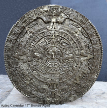 Load image into Gallery viewer, History MAYAN AZTEC CALENDAR Sculptural wall relief plaque 17&quot; www.Neo-Mfg.com
