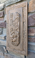 Load image into Gallery viewer, Aztec Mayan Yaxchilán Lintel Sculpture 20&quot; www.Neo-Mfg.com Plaque relief carving
