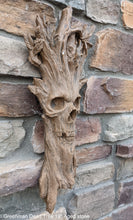 Load image into Gallery viewer, Greenman Whispering Wilhelm green man OLD Tree Sculptural wall relief carving plaque www.Neo-Mfg.com 19&quot;
