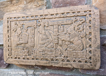 Load image into Gallery viewer, History Aztec Mayan Palace tomb carving wall plaque art 12.5&quot; www.Neo-Mfg.com a3
