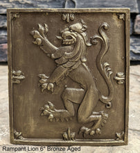 Load image into Gallery viewer, Animal LION Rampant Lowenbrau sculpture wall Plaque www.Neo-Mfg.com 6&quot;
