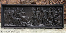 Load image into Gallery viewer, Greek Roman Sarcophagus Battle Scene Sculpture museum reproduction art 26&quot; www.Neo-Mfg.com home decor relief
