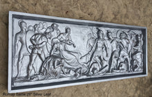 Load image into Gallery viewer, Greek Roman Sarcophagus Battle Scene Sculpture museum reproduction art 26&quot; www.Neo-Mfg.com home decor relief
