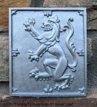 Load image into Gallery viewer, Animal LION Rampant Lowenbrau sculpture wall Plaque www.Neo-Mfg.com 6&quot;
