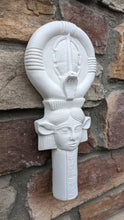 Load image into Gallery viewer, Egyptian Ankh Key Of Life Goddess Hathor sculpture carving www.NEO-MFG.com 9.8&quot;
