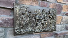 Load image into Gallery viewer, Roman Greek Death of a Solider Wall plaque relief sculpture 18&quot; www.Neo-Mfg.com
