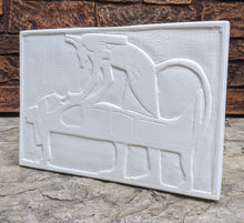 Load image into Gallery viewer, History Egyptian Anubis Sculptural wall relief Neo-Mfg 11&quot;
