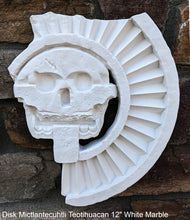 Load image into Gallery viewer, History Aztec Maya Artifact Carved Teotihuacan Disc of Death Sculpture Statue 17.25&quot; Tall www.Neo-Mfg.com Wall art
