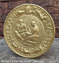 Load image into Gallery viewer, Roman Greek Achilleus &amp; Patrocle sculptural Wall frieze plaque relief www.Neo-Mfg.com 12.125&quot;
