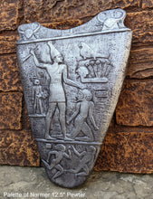 Load image into Gallery viewer, History Egyptian Palette of Narmer Sculptural wall relief www.Neo-Mfg.com 12.5&quot; Front side
