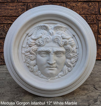 Load image into Gallery viewer, Medusa Gorgon Istanbul Artifact Carved wall plaque Sculpture Statue 12&quot; www.Neo-Mfg.com high relief
