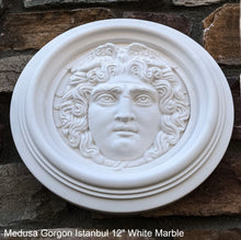 Load image into Gallery viewer, Medusa Gorgon Istanbul Artifact Carved wall plaque Sculpture Statue 12&quot; www.Neo-Mfg.com high relief
