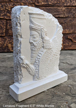 Load image into Gallery viewer, Historical Assyrian Shedu Persian winged bull Guardian of Persepolis relief sculpture ancient replica Sculpture www.Neo-Mfg.com 6.5&quot;
