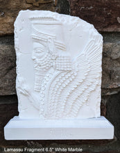 Load image into Gallery viewer, Historical Assyrian Shedu Persian winged bull Guardian of Persepolis relief sculpture ancient replica Sculpture www.Neo-Mfg.com 6.5&quot;
