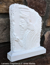 Load image into Gallery viewer, Historical Assyrian Shedu Persian winged bull Guardian of Persepolis relief sculpture ancient replica Sculpture www.Neo-Mfg.com 6.5&quot;
