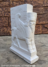 Load image into Gallery viewer, Historical Assyrian Lamassu Persian winged bull Guardian of Persepolis relief sculpture ancient replica Sculpture www.Neo-Mfg.com 7.5&quot;
