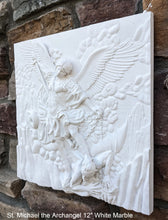 Load image into Gallery viewer, Historical religious Mythological St. Michael the Archangel wall angel 17&quot; sculpture plaque Sculpture www.Neo-mfg.com
