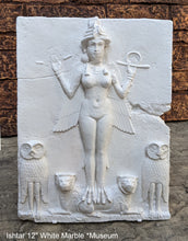 Load image into Gallery viewer, Babylonian Burney Relief Queen of Night GODDESS ISHTAR Mesopotamia Sculptural relief carving plaque www.Neo-Mfg.com 17.5&quot;
