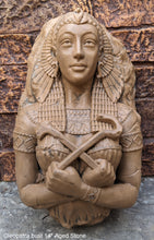 Load image into Gallery viewer, Egyptian Cleopatra fragment torso Sculptural wall relief bust www.Neo-Mfg.com 14&quot;
