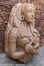 Load image into Gallery viewer, Egyptian Cleopatra fragment torso Sculptural wall relief bust www.Neo-Mfg.com 14&quot;
