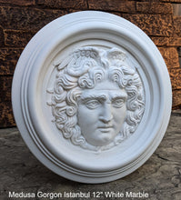 Load image into Gallery viewer, Medusa Gorgon Istanbul Artifact Carved wall plaque Sculpture Statue 12&quot; www.Neo-Mfg.com high relief
