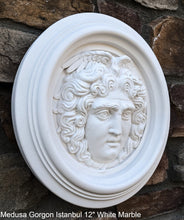 Load image into Gallery viewer, Medusa Gorgon Istanbul Artifact Carved wall plaque Sculpture Statue 12&quot; www.Neo-Mfg.com high relief
