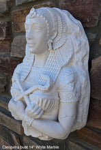 Load image into Gallery viewer, Egyptian Cleopatra fragment torso Sculptural wall relief bust www.Neo-Mfg.com 14&quot;
