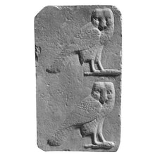 Load image into Gallery viewer, History Egyptian Owl stele owls Sculptural wall relief www.Neo-Mfg.com 7&quot; Museum preproduction
