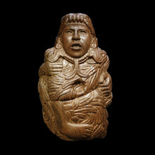 Load image into Gallery viewer, Serpent Anthropozoomorphic Quetzalcoaltl standing human form Aztec Maya Artifact Carved Sculpture Statue 10&quot; www.Neo-Mfg.com
