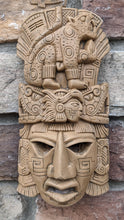 Load image into Gallery viewer, History Aztec Maya Jaguar Thunderbird glyph Artifact mask Sculpture Statue www.Neo-Mfg.com 8.5&quot;
