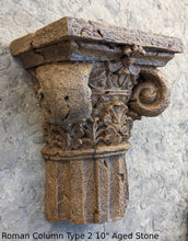 Load image into Gallery viewer, Roman Greek Wall Column plaque Fragment relief www.Neo-Mfg.com 10&quot; each TYPE 2
