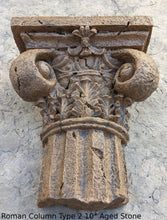 Load image into Gallery viewer, Roman Greek Wall Column plaque Fragment relief www.Neo-Mfg.com 10&quot; each TYPE 2
