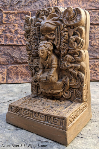 MAYAN AZTEC alter offering sculpture www.Neo-Mfg.com 8.5