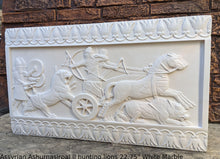 Load image into Gallery viewer, Assyrian Ashurnasirpal II hunting lions Carving sculpture wall plaque 22.75&quot; www.Neo-Mfg.com
